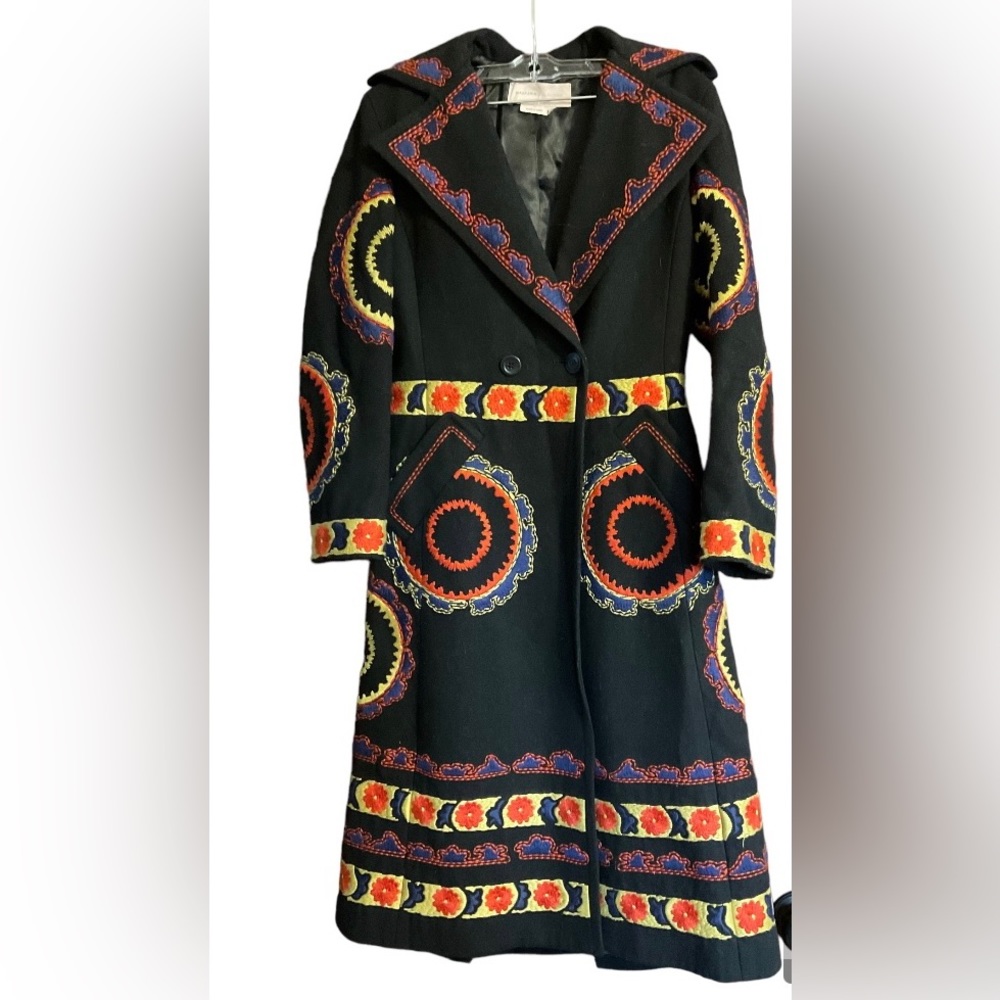 Maxazria Collection Embroidered Coat.             Size XXS